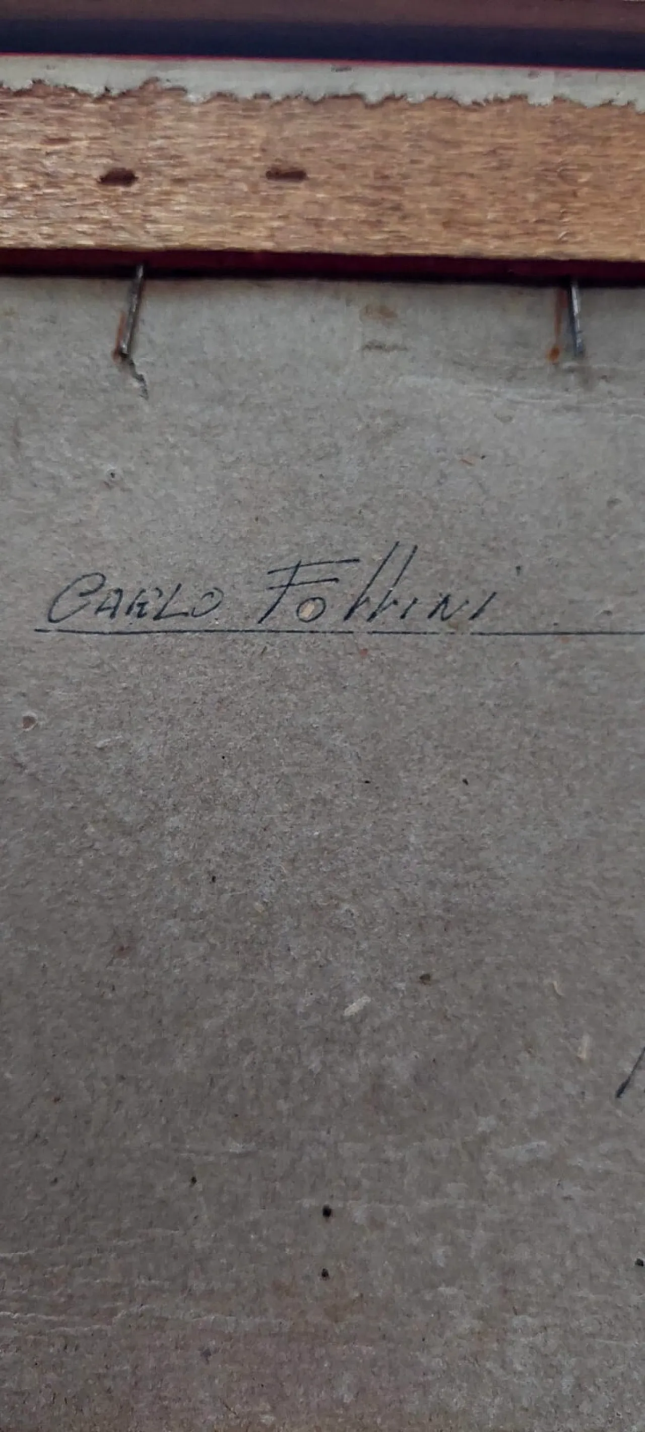 Oil painting on canvas by Carlo Follini, '900 12