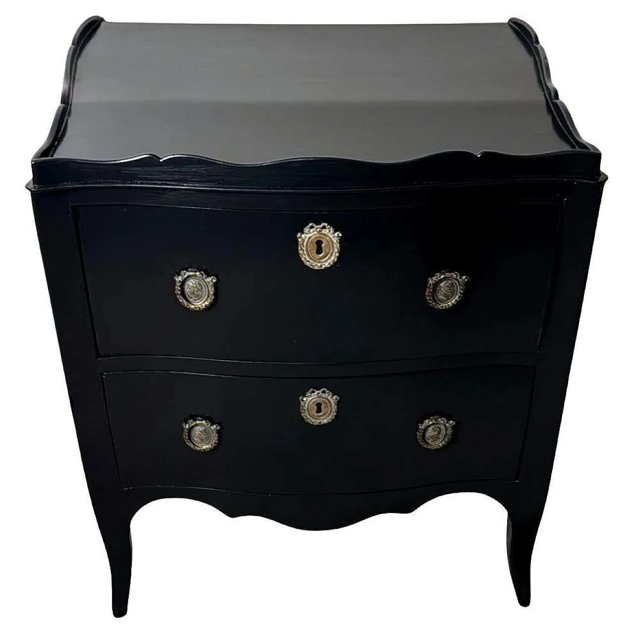Walnut and bronze chest of drawers in Louis XV style, 18th century 1