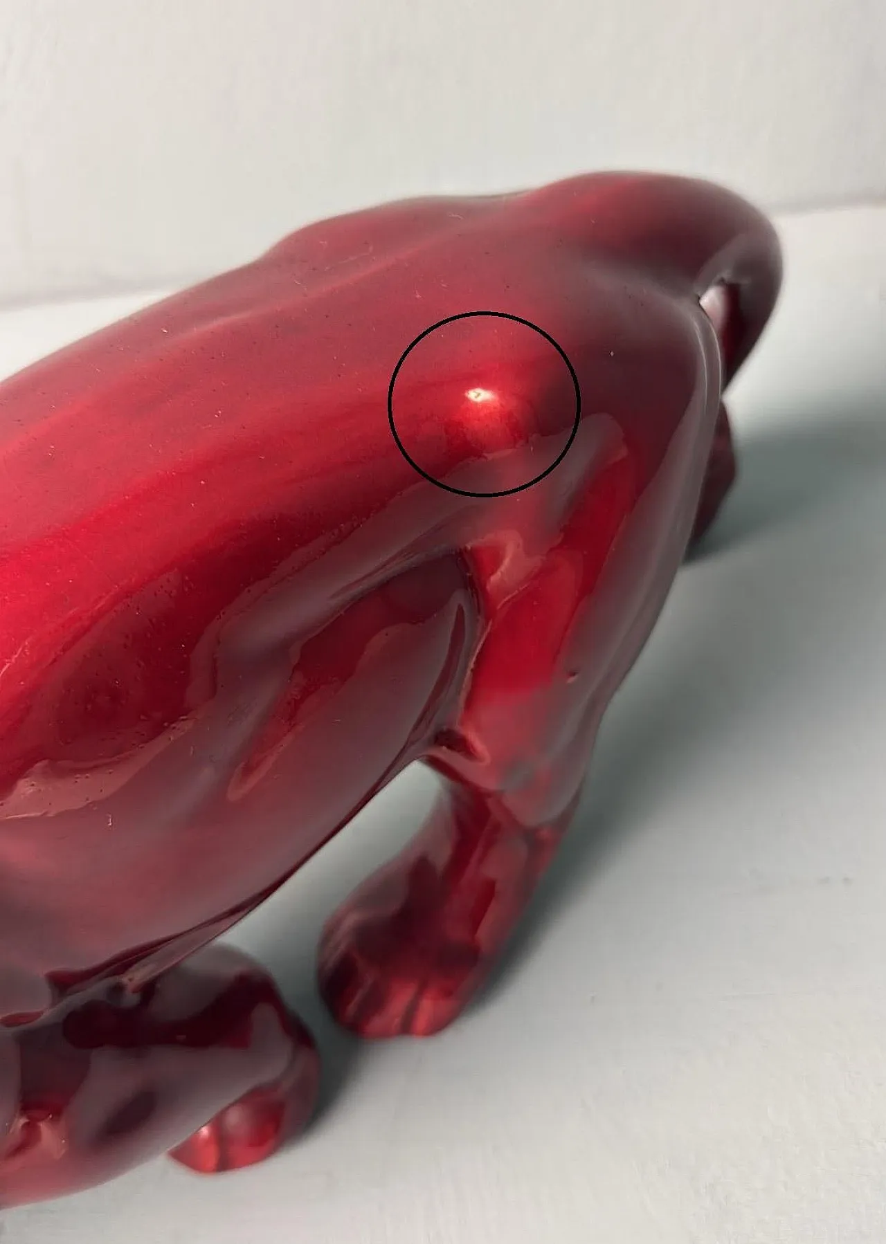 Panther in Saint Clément Deco style in glazed ceramic, 1930s 17