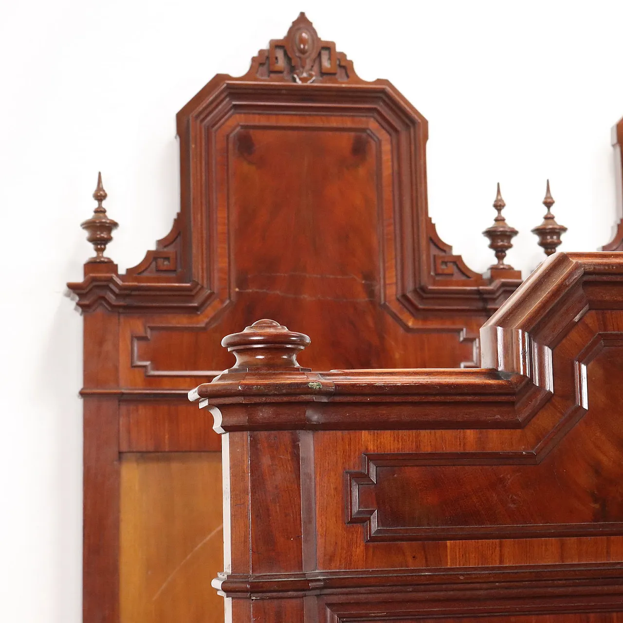 Letto matrimoniale (singoli affiancati), in legno, '800 3