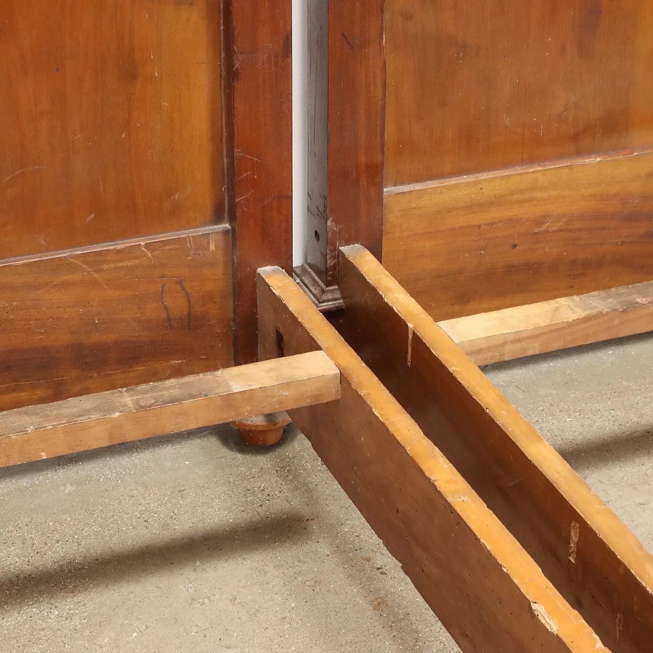 Letto matrimoniale (singoli affiancati), in legno, '800 6