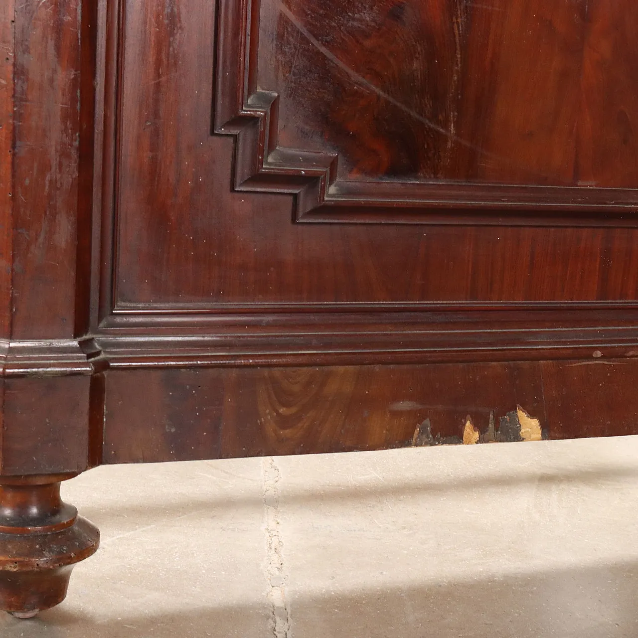 Letto matrimoniale (singoli affiancati), in legno, '800 9