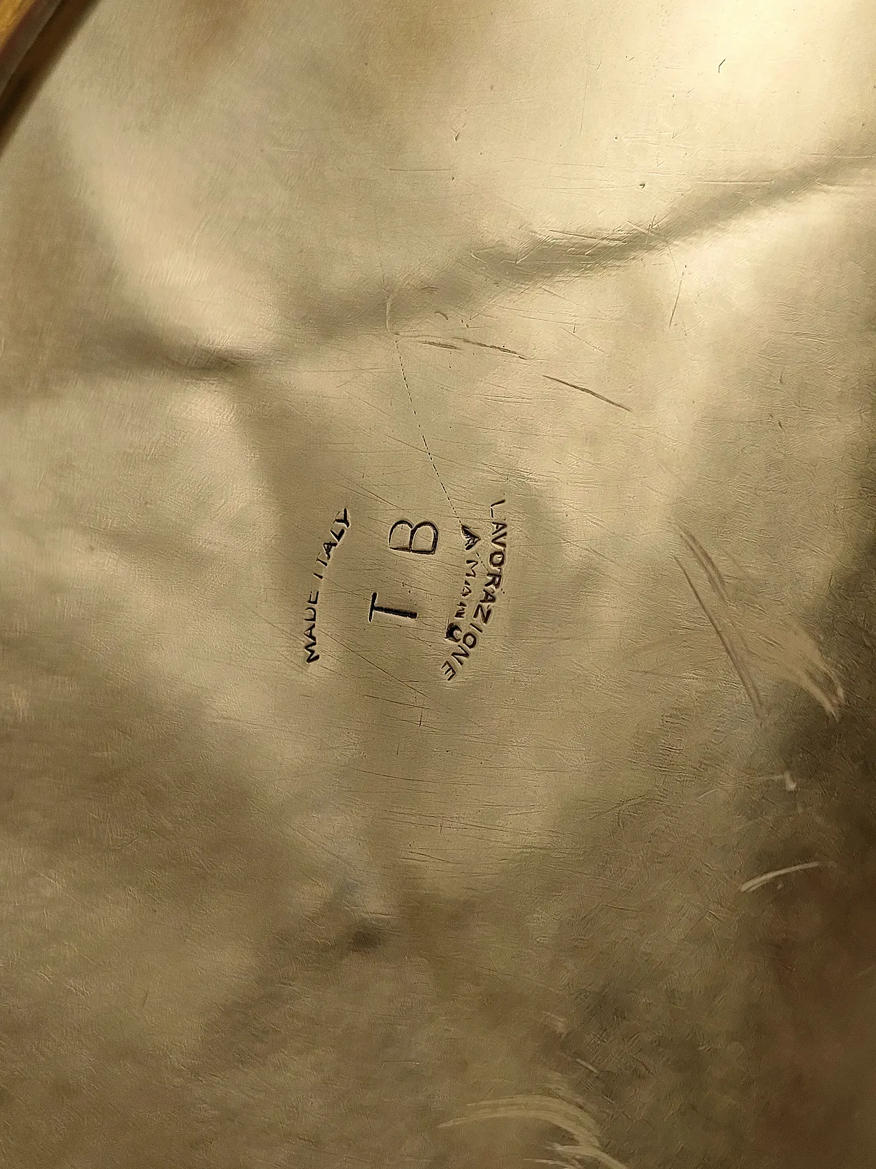 Vaso ottone by Tommaso Barbi, anni '70 7