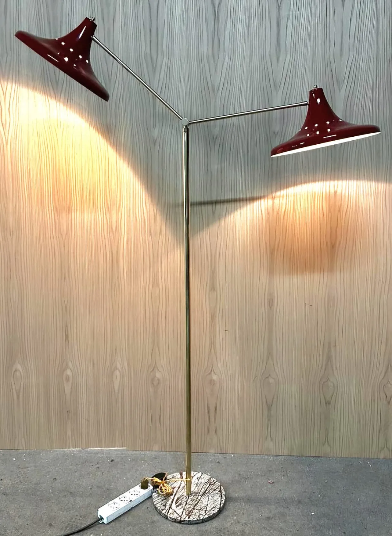 Floor Lamp red, 60s 1