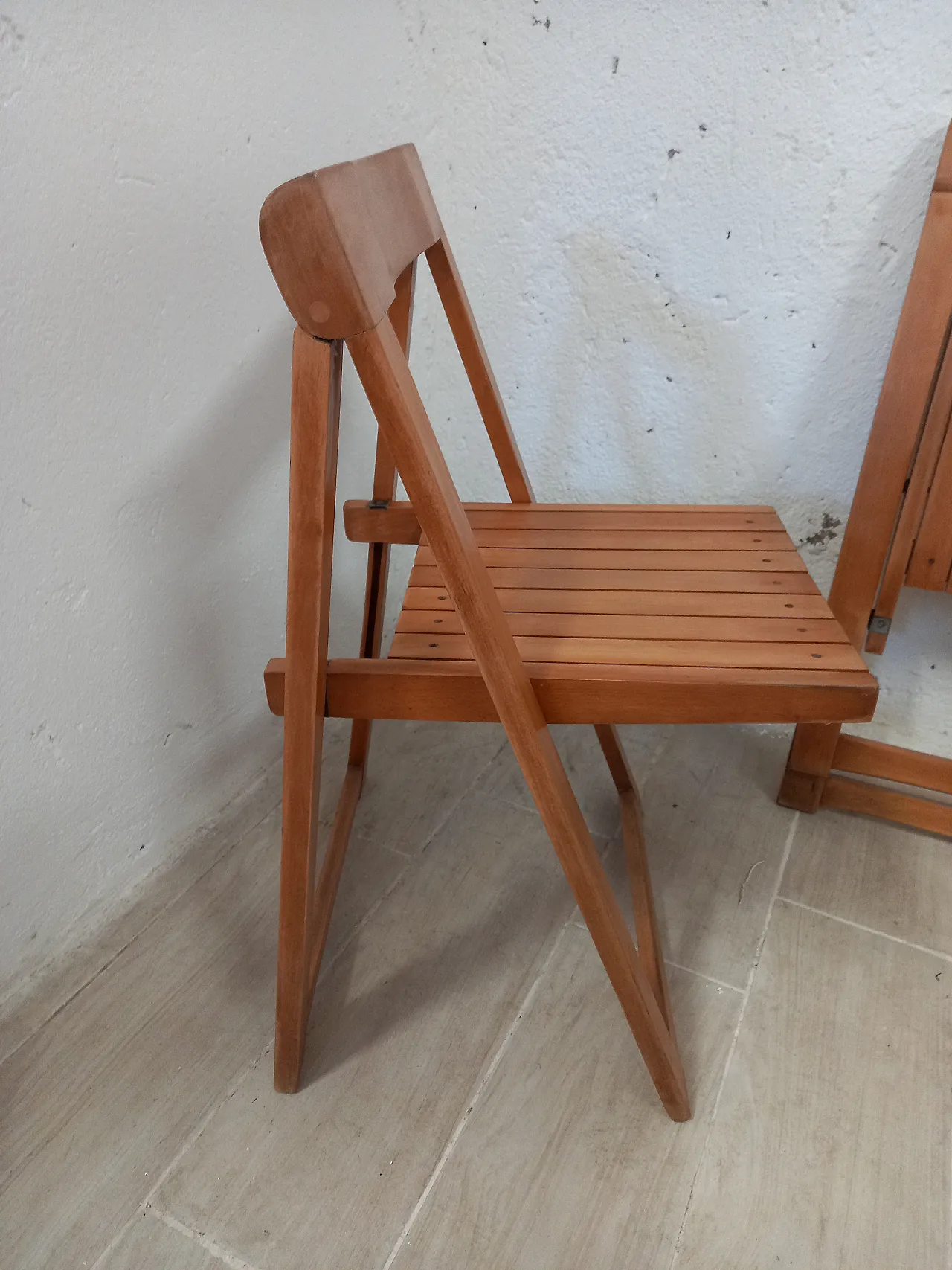 Coppia di sedie pieghevoli Trieste produzione Bazzani 3