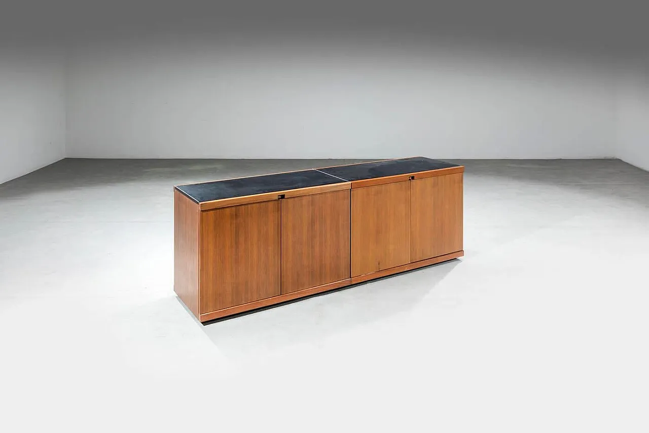 Coppia di credenze mod.MB55 di Vico Magistretti per Poggi, anni '60 2