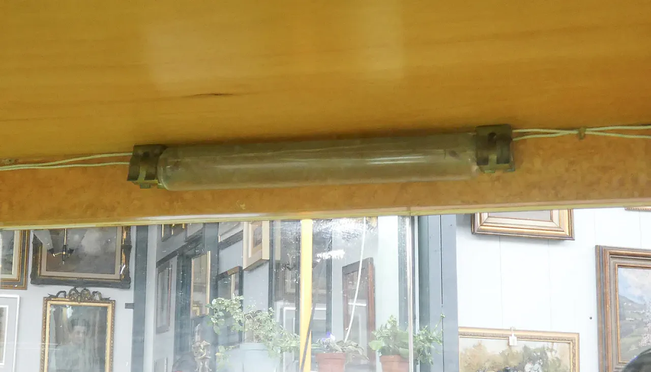 Credenza in legno e vetro, anni '40 14