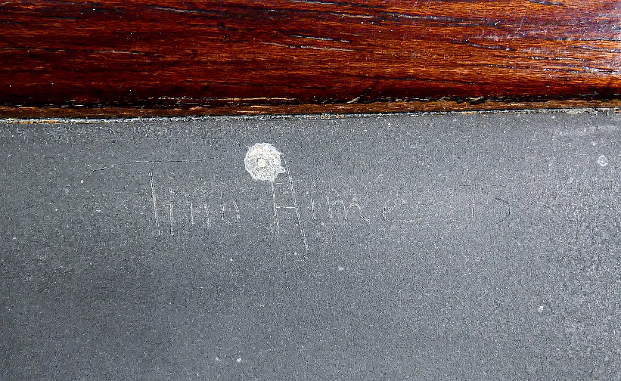 Scatola in legno con lastra litografica, anni '70 6