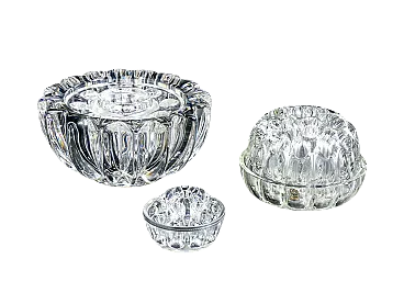 3 Vasi in cristallo, anni '80