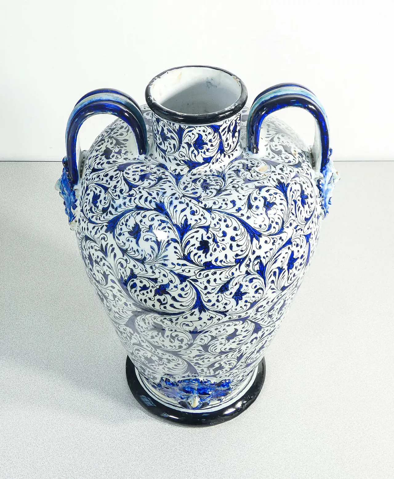 Vaso in ceramica dipinta a mano, anni '20 2