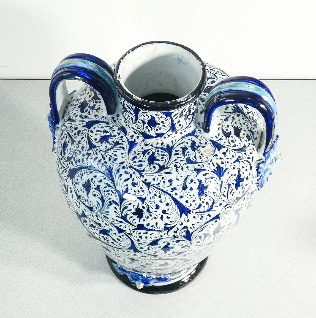 Vaso in ceramica dipinta a mano, anni '20 11