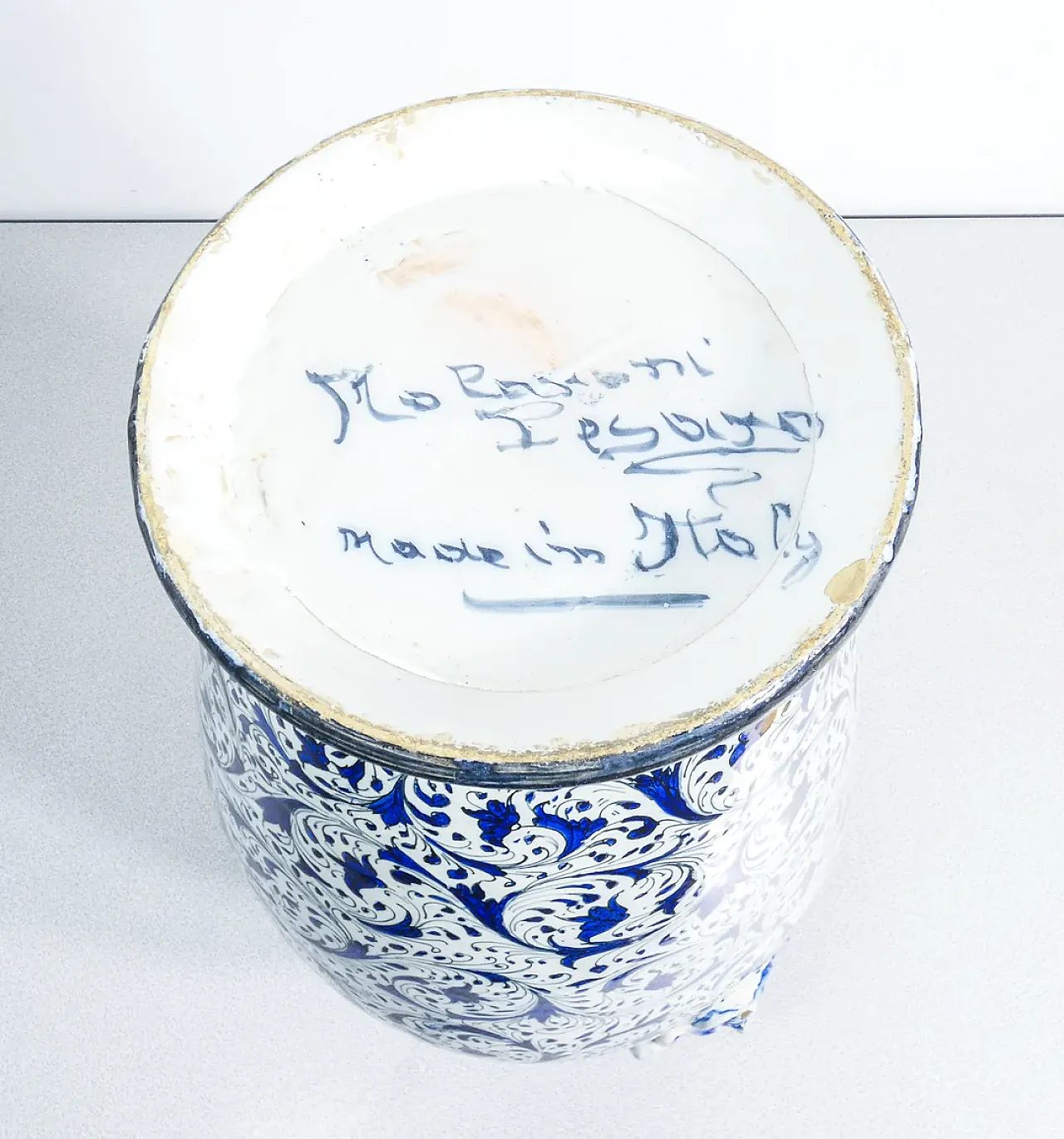 Vaso in ceramica dipinta a mano, anni '20 12