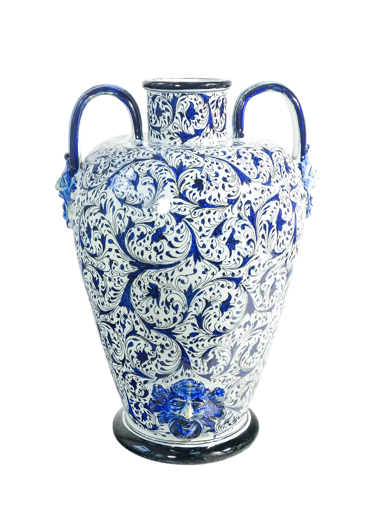 Vaso in ceramica dipinta a mano, anni '20 13