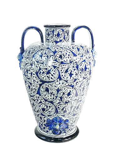 Vaso in ceramica dipinta a mano, anni '20