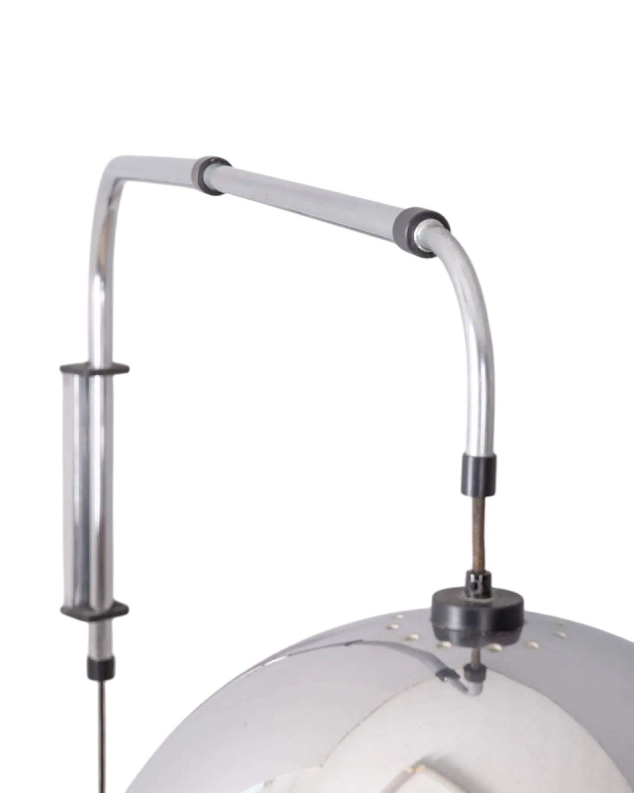 Lampada da parete regolabile in metallo cromato, anni '70 9