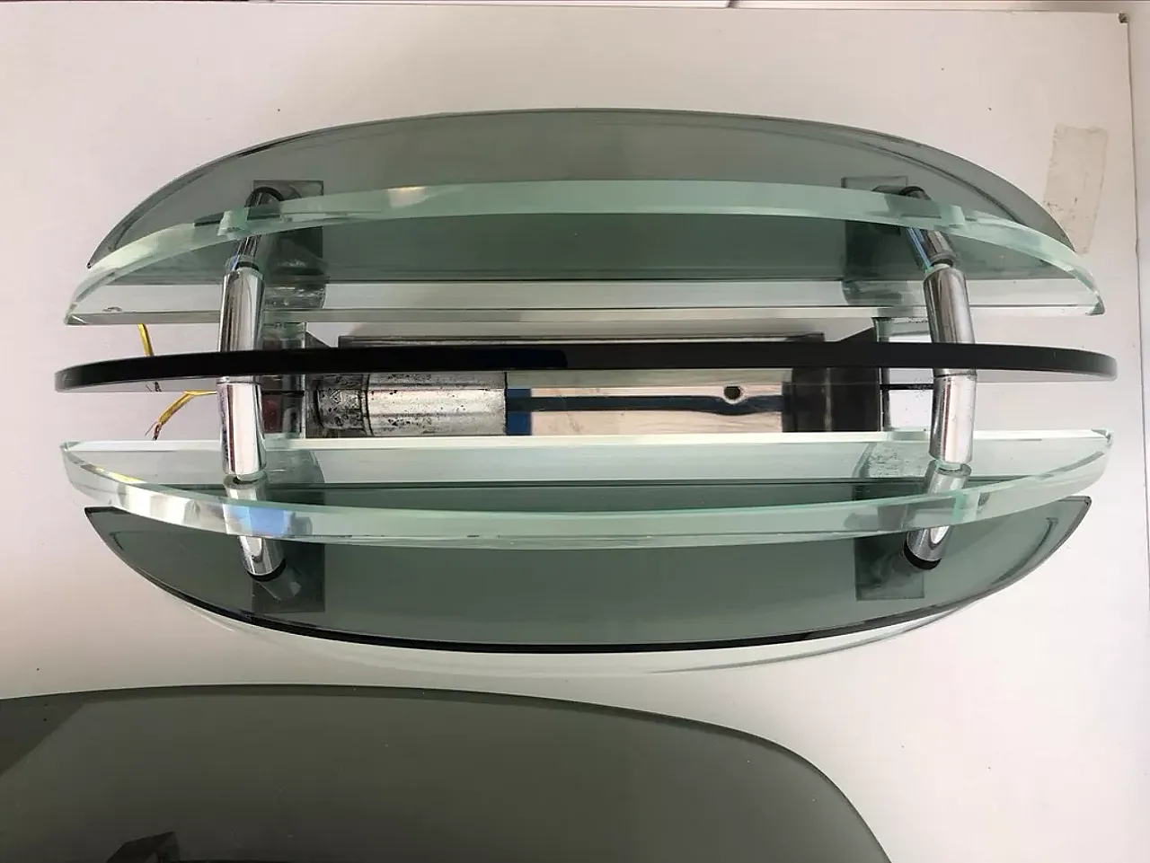 Pair of wall lamps with mirror by Veca, 1970s 9