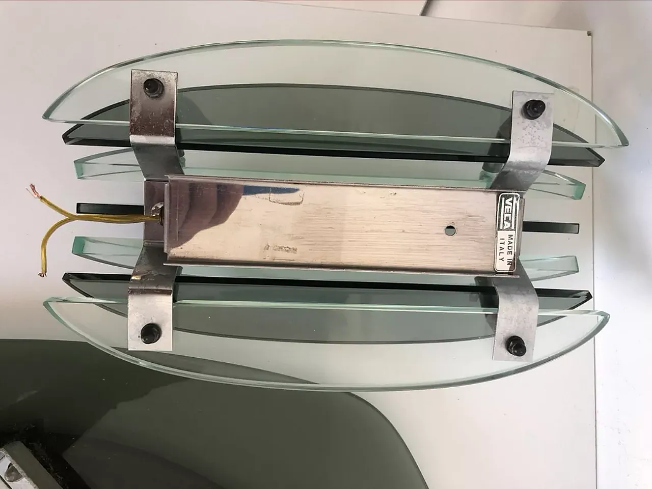 Pair of wall lamps with mirror by Veca, 1970s 14