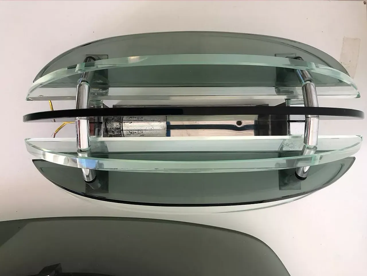 Pair of wall lamps with mirror by Veca, 1970s 15