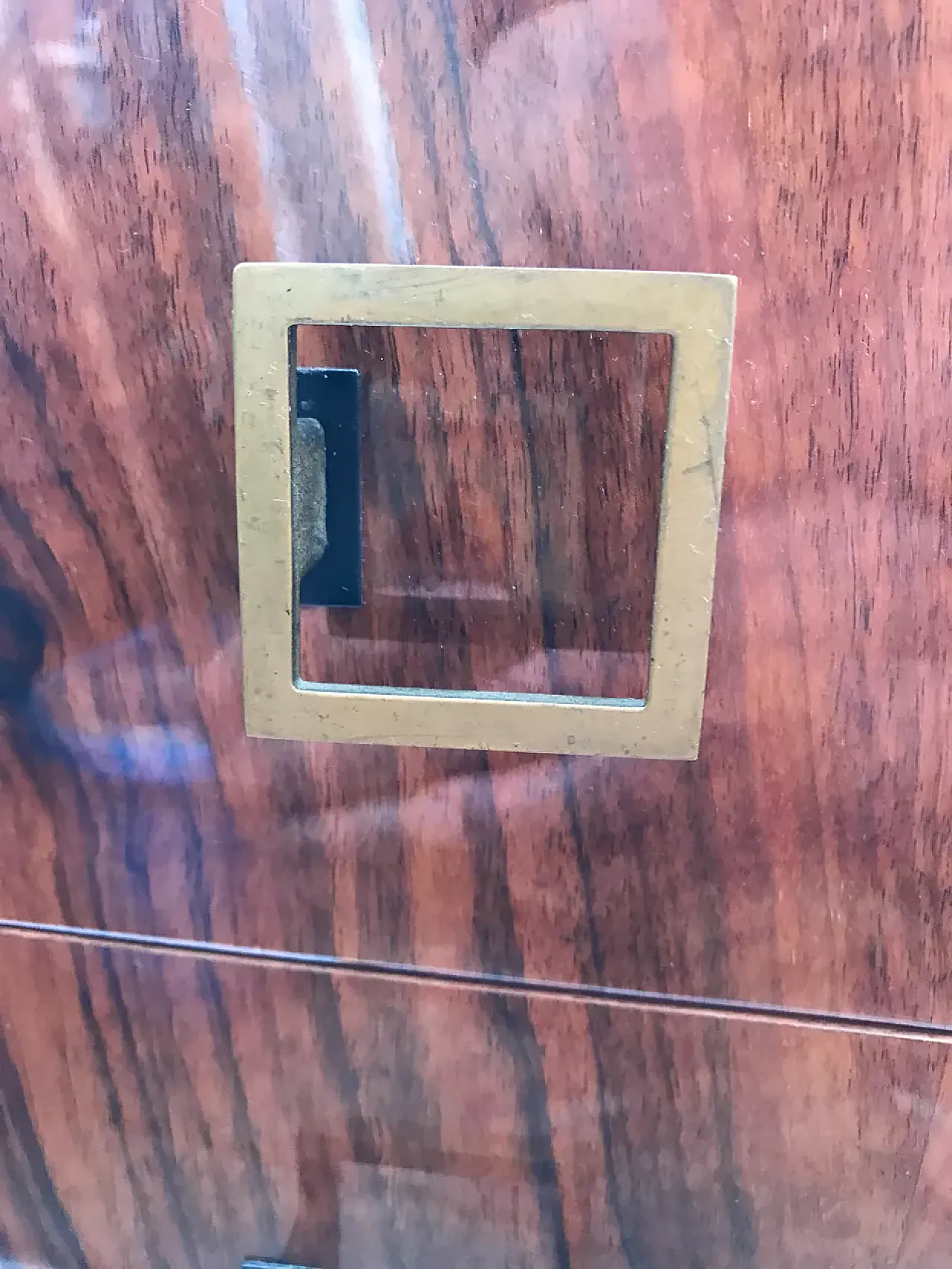 Lacquered chest of drawers with rosewood veneer, late 20th century 4