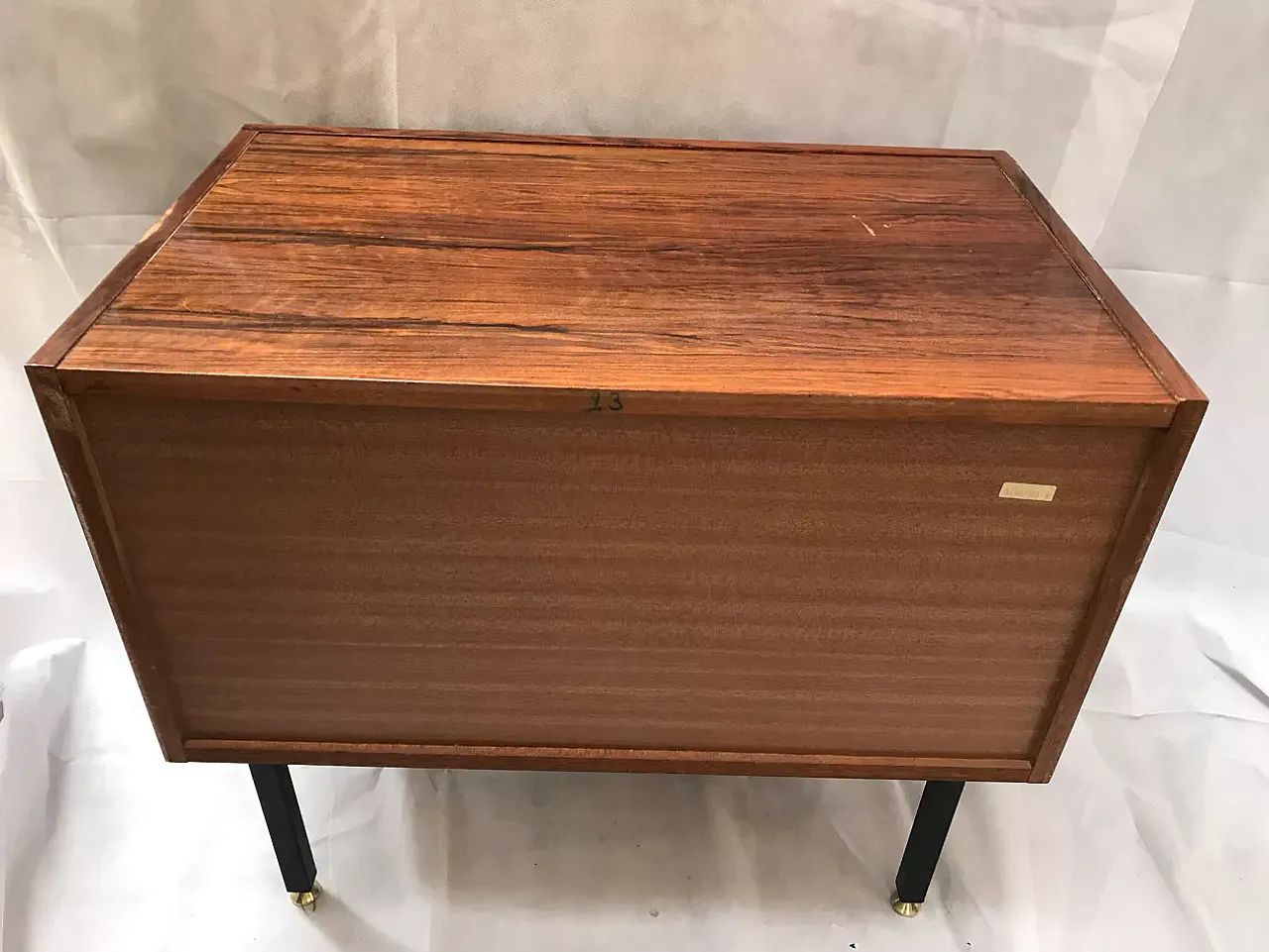Lacquered chest of drawers with rosewood veneer, late 20th century 8