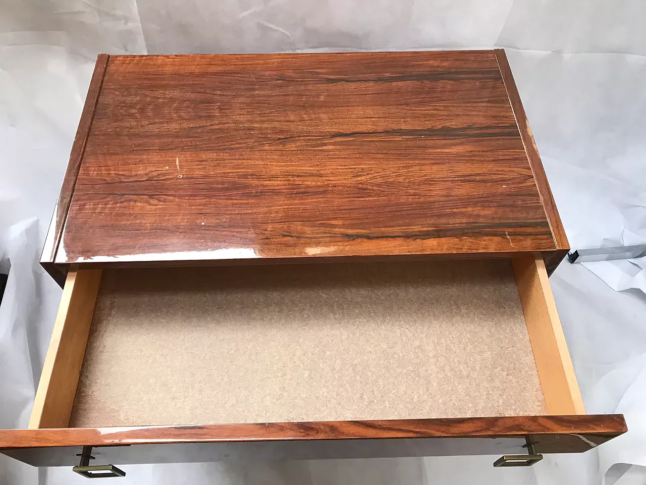 Lacquered chest of drawers with rosewood veneer, late 20th century 16