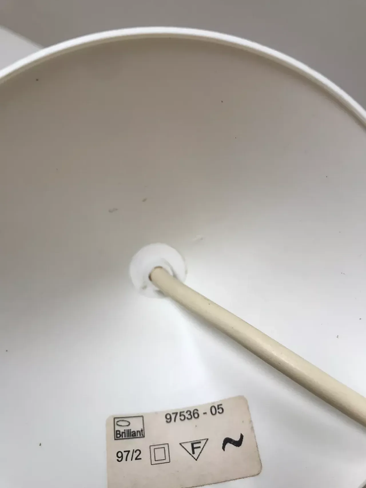 White metal pendant lamp, 1980s 5