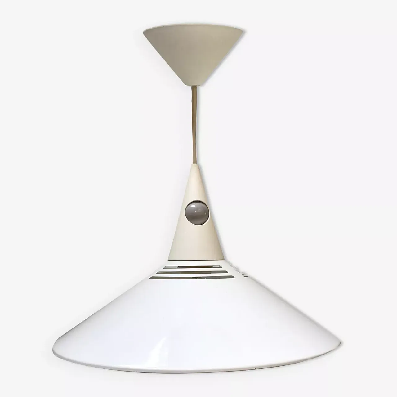 White metal pendant lamp, 1980s 8