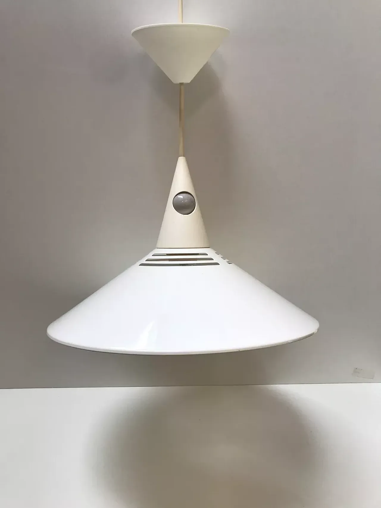 White metal pendant lamp, 1980s 10