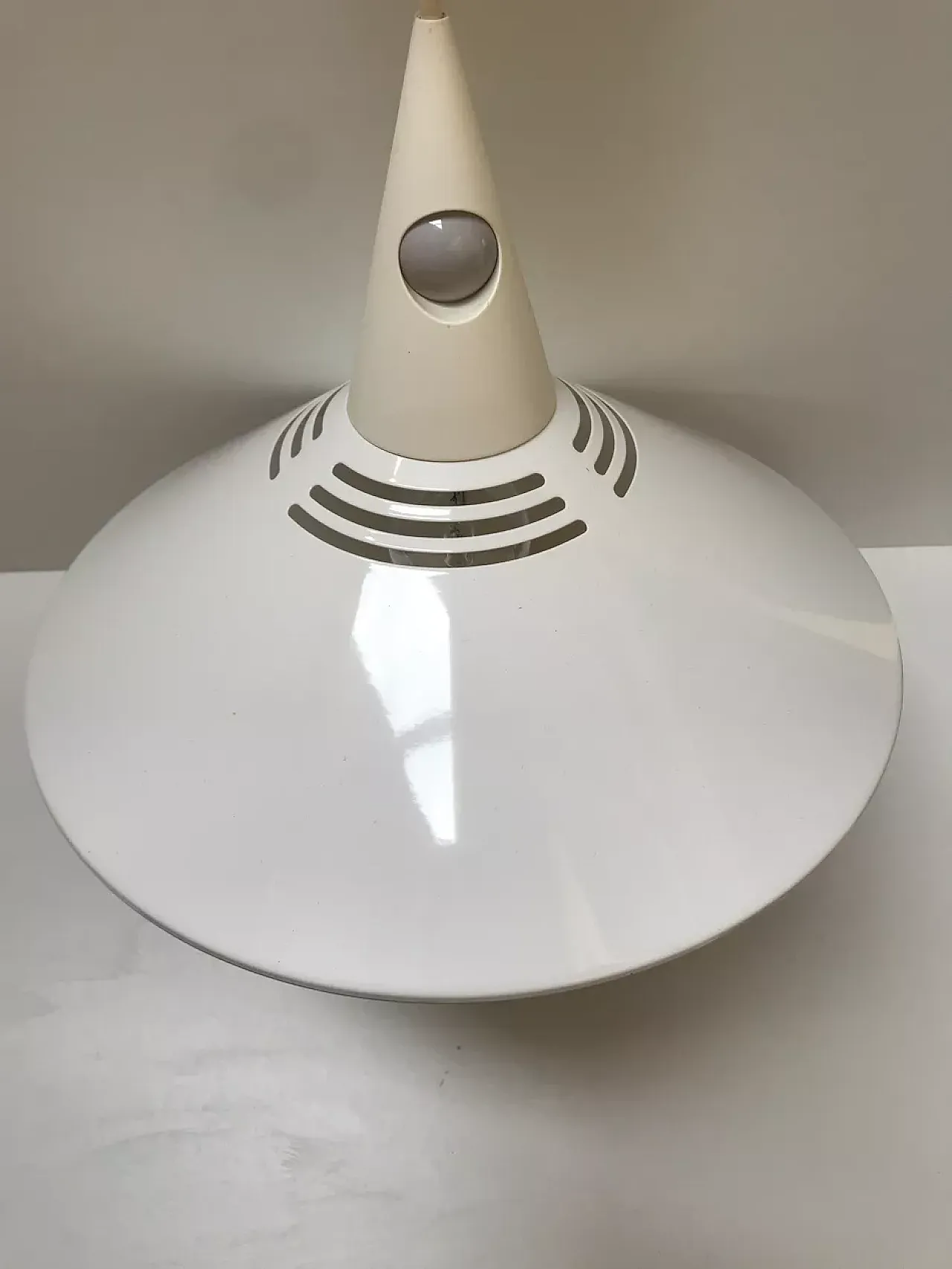 White metal pendant lamp, 1980s 11