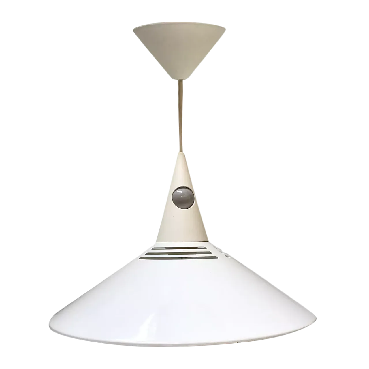 White metal pendant lamp, 1980s 13