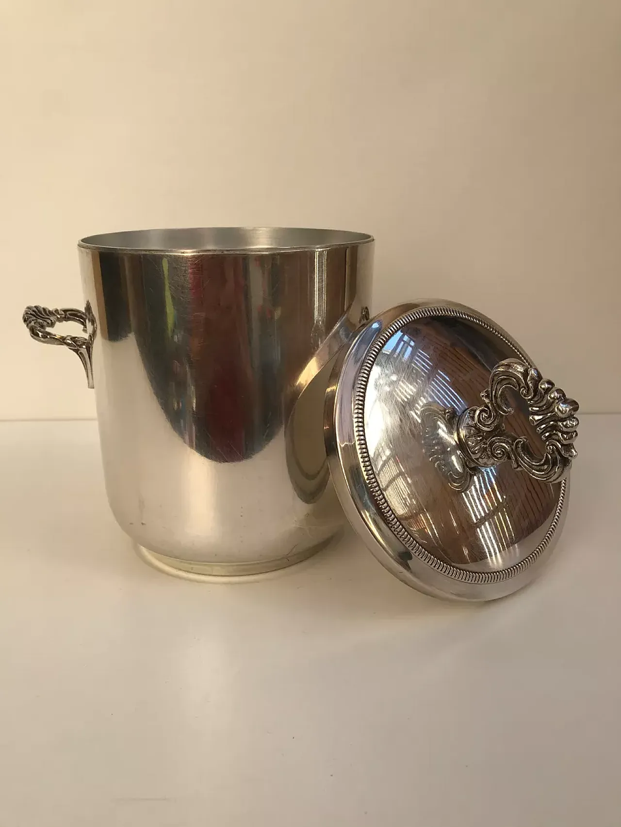 Bossi silver ice bucket, 20th century 8