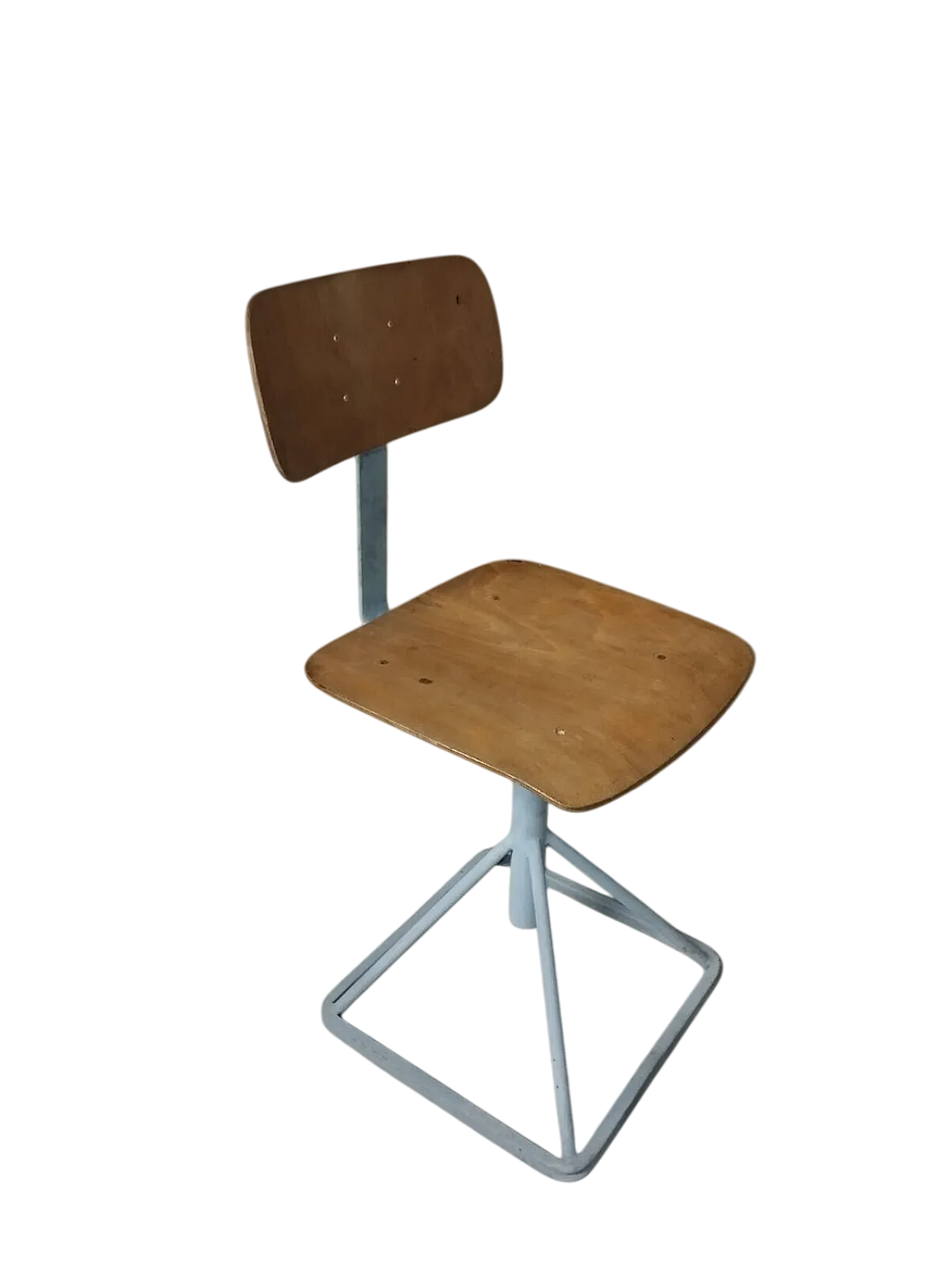Swivel and adjustable industrial stool, 1960s 11