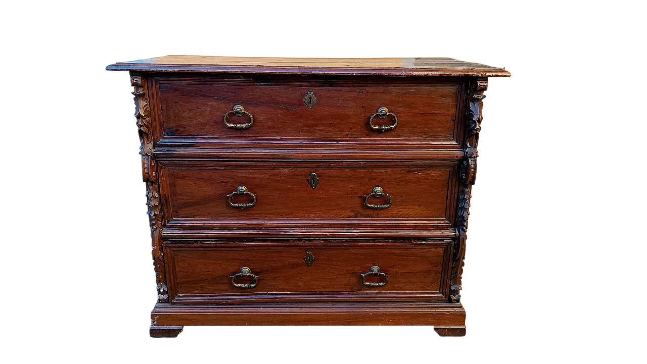 Cassettone in noce massello, '600 12