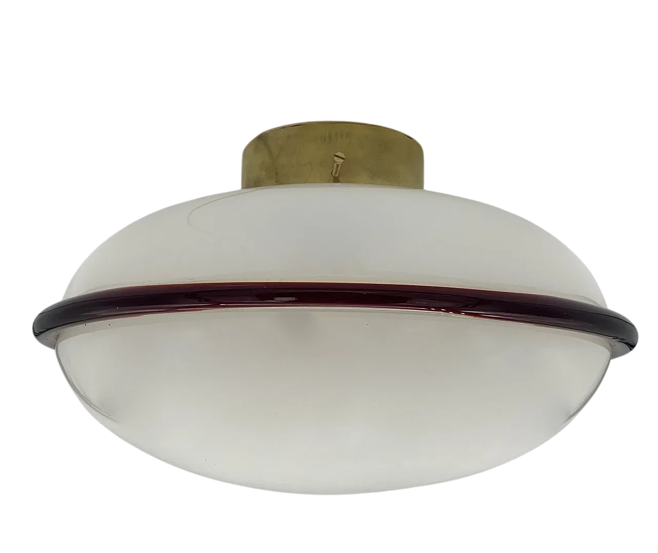 Murano glass ceiling lamp attributed to Venini, late 20th century 6