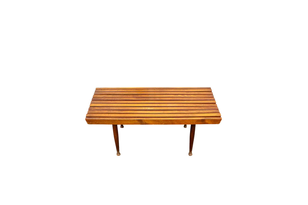 Panca in legno, anni '50 8