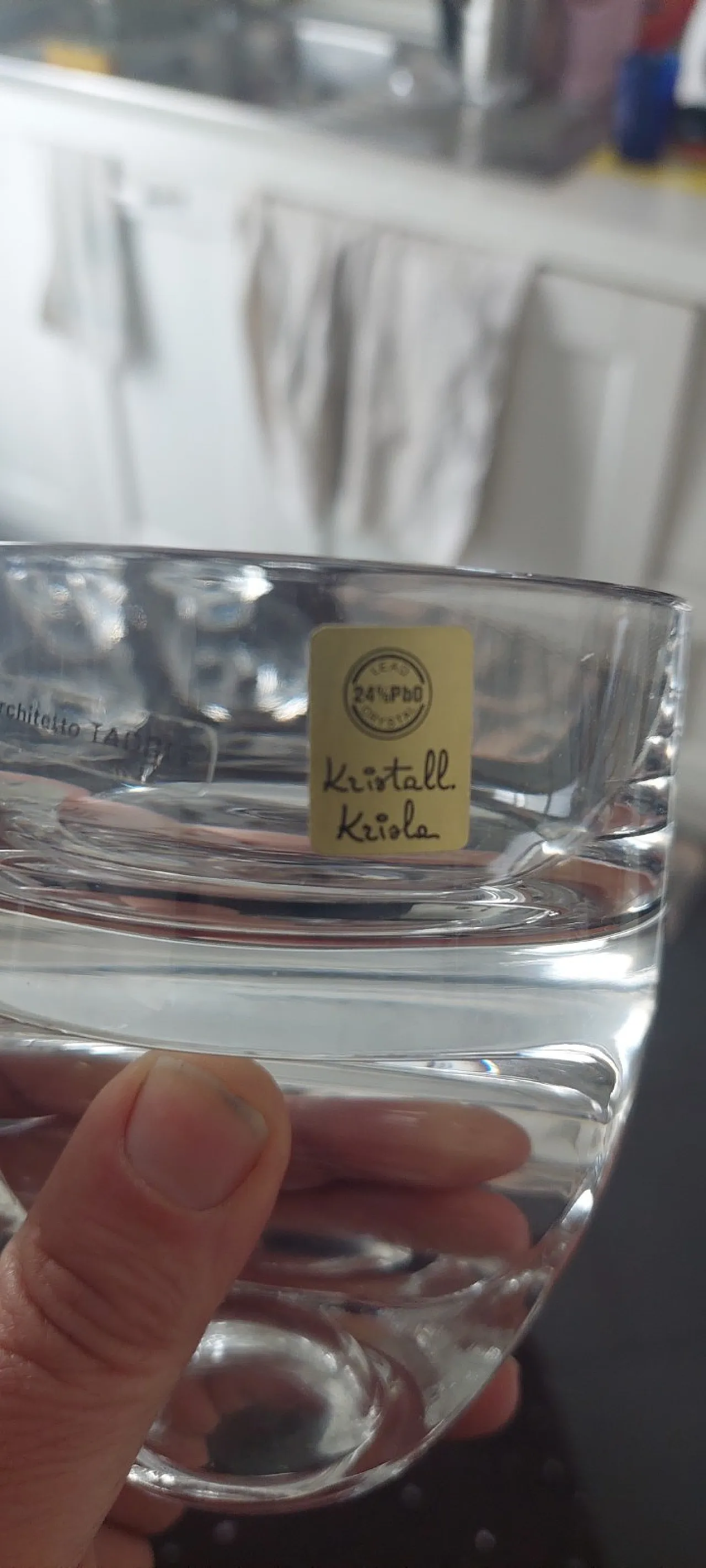 12 whisky glasses Kristall Krisla by Taddei Sistini, 1960s 4