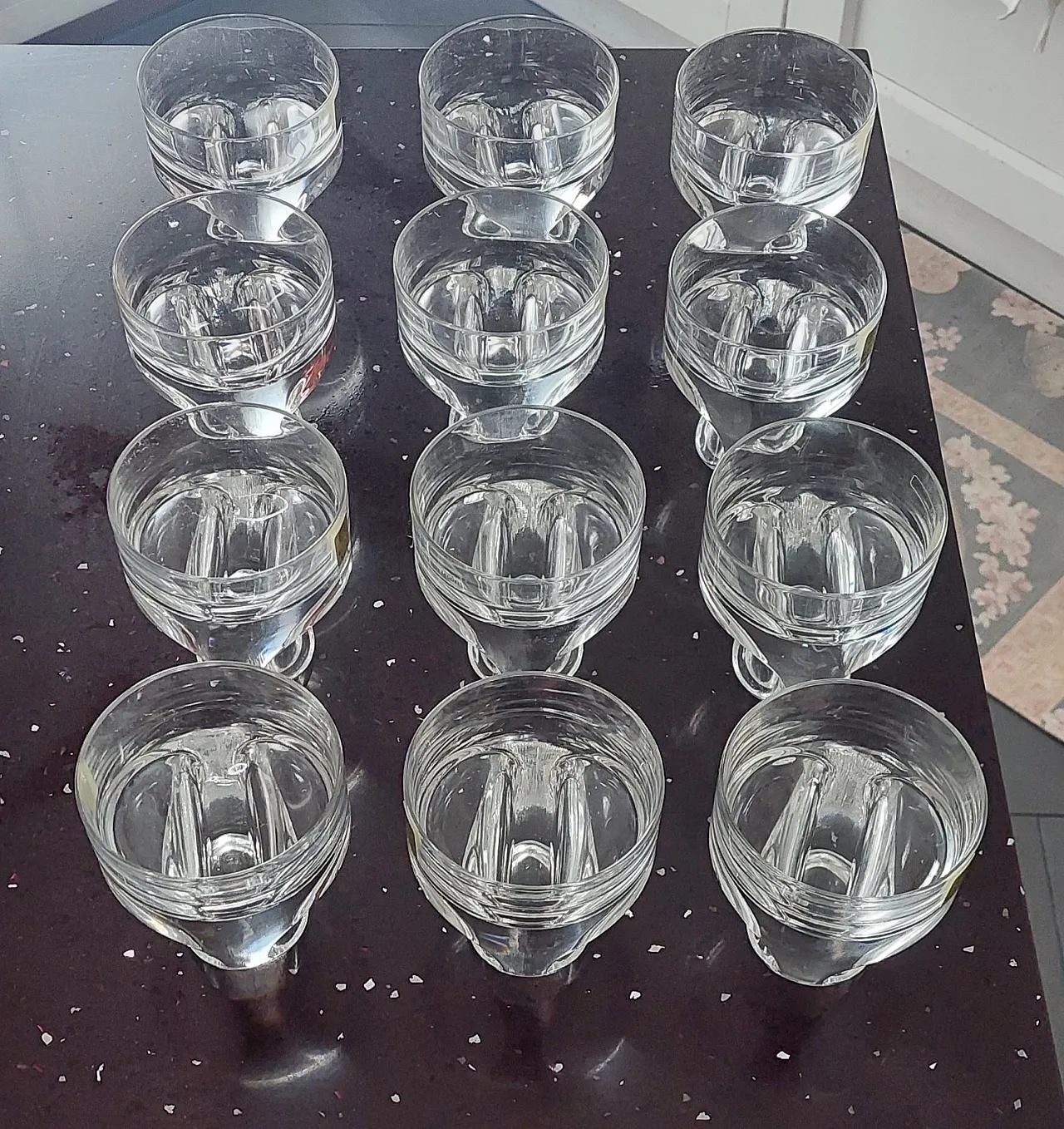 12 whisky glasses Kristall Krisla by Taddei Sistini, 1960s 7