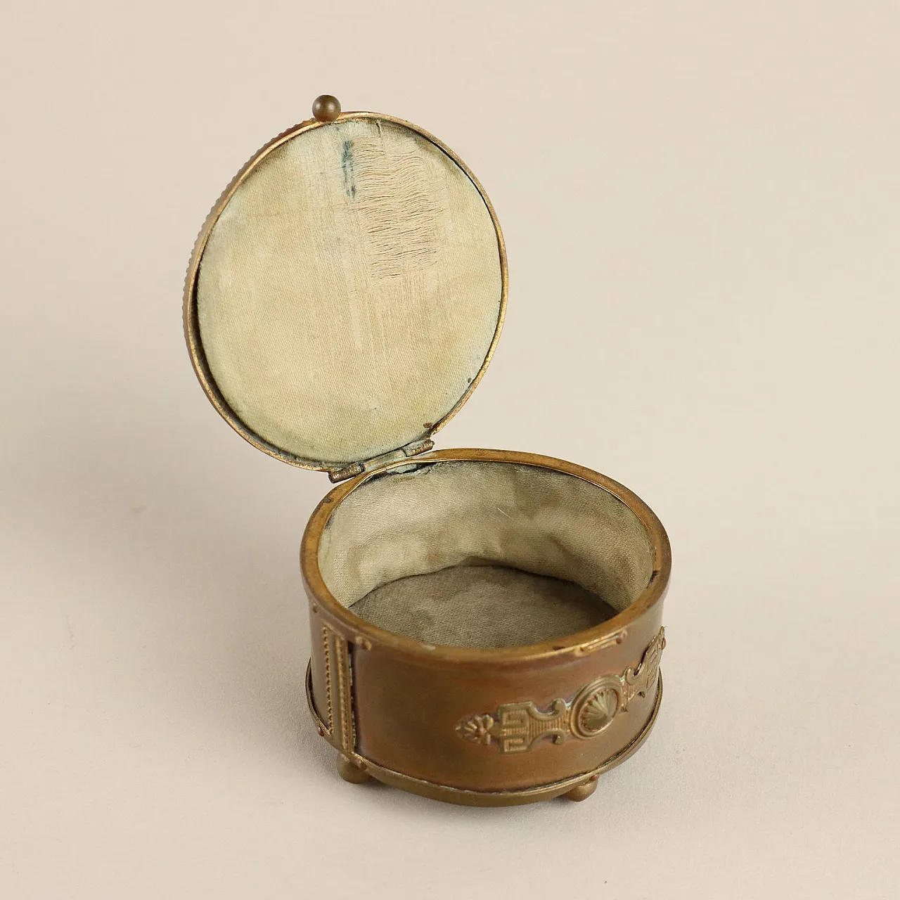 Scrigno in bronzo con coperchio in marmo, '800 8