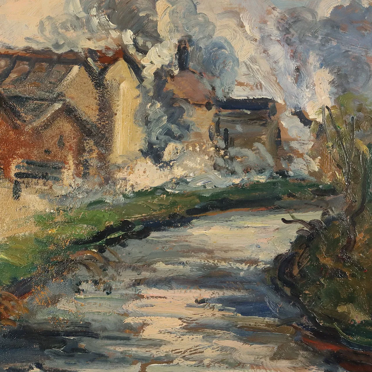 Giovanni Balansino, L'Olona, olio su faesite 3