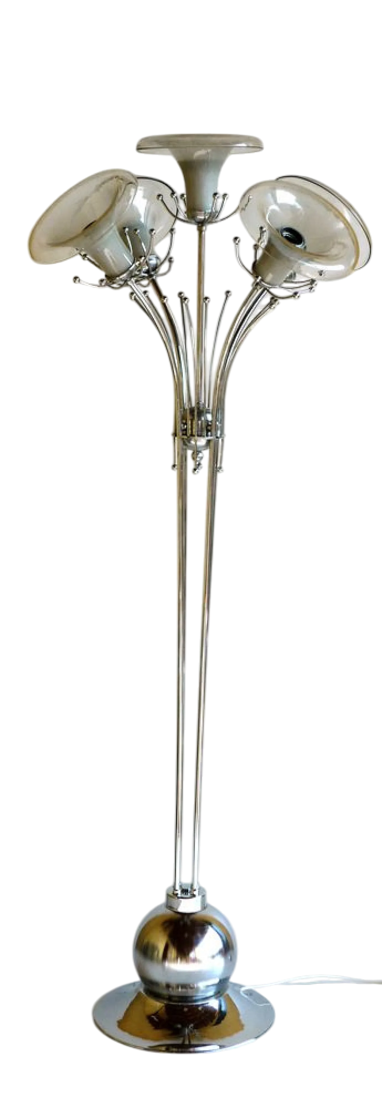 Lampada da terra Space Age in vetro di Murano, anni '60 7