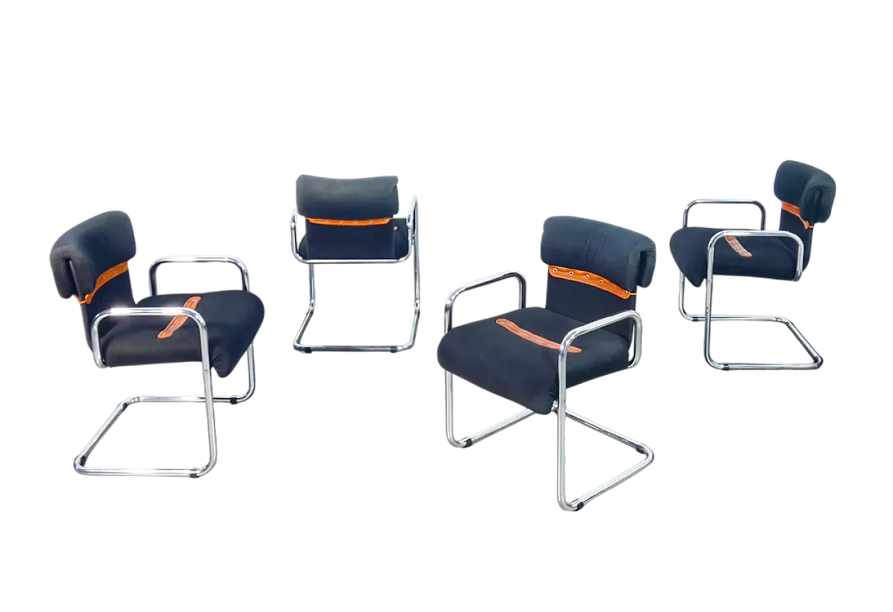 4 Sedie di Guido Faleschini per Mariani, anni '70 10