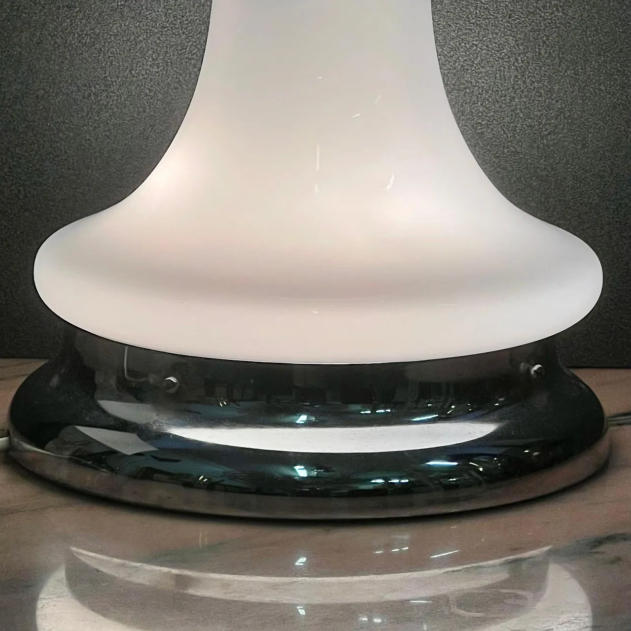 Blown lattimo glass avolo lamp by A.V. Mazzega, 1970s 5