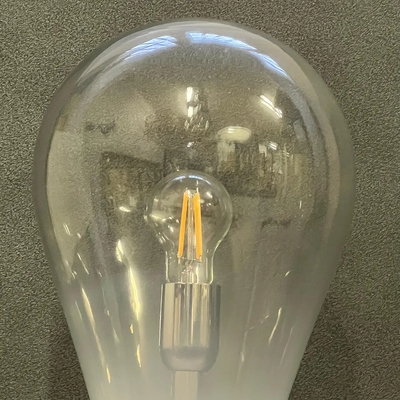 Blown lattimo glass avolo lamp by A.V. Mazzega, 1970s 7