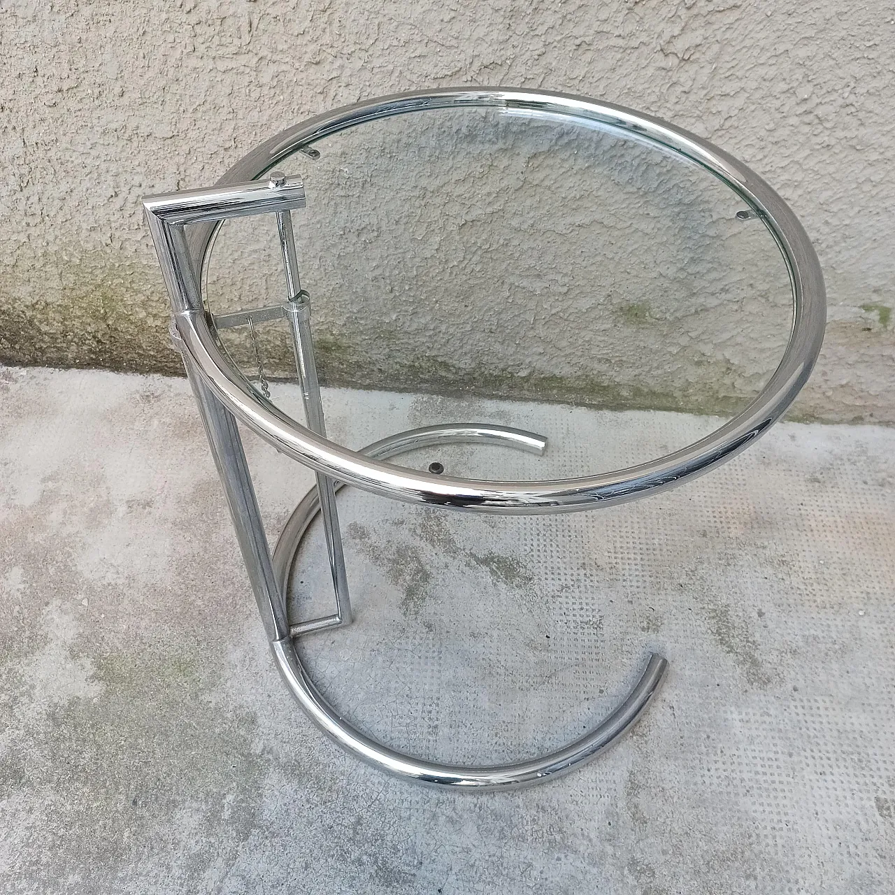 Adjustable side table in the Style of Eileen Gray, 1980s 7