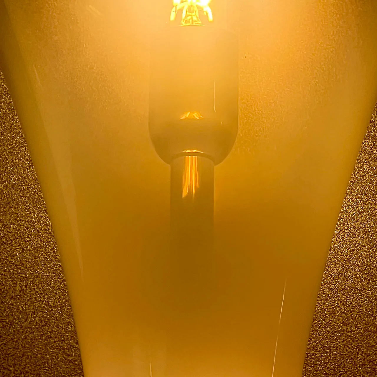 Blown lattimo glass avolo lamp by A.V. Mazzega, 1970s 11