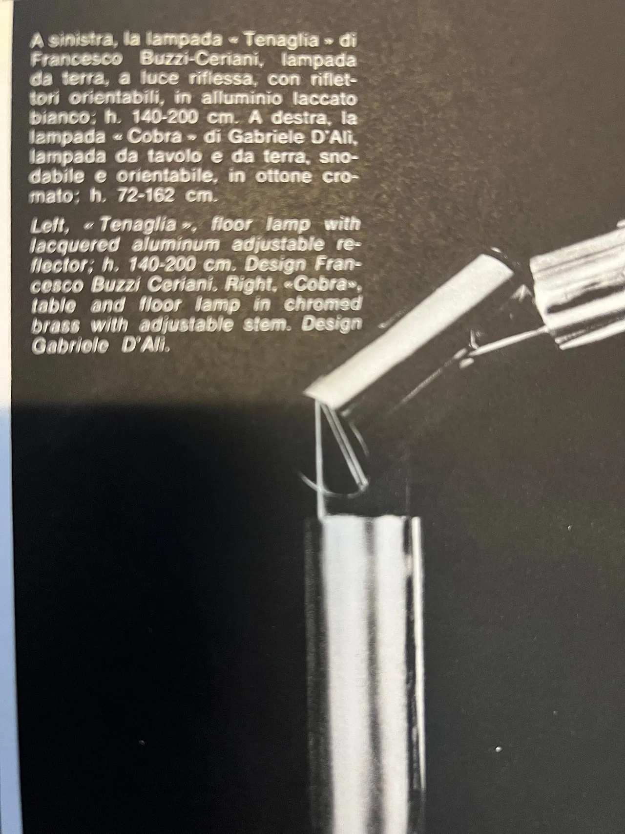 Jointed lamp by Gabriele D'Ali for Francesconi, 1960s 15