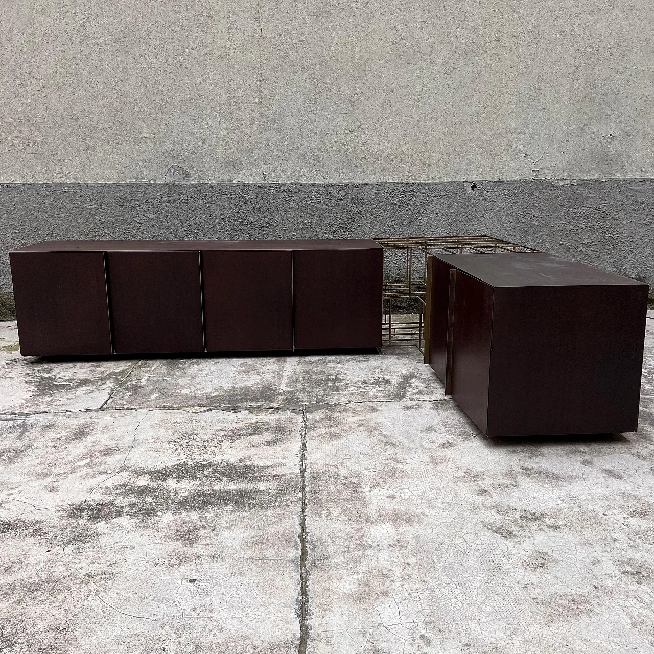 Train corner sculptural sideboard by Alberto Tonni, 1980s 2