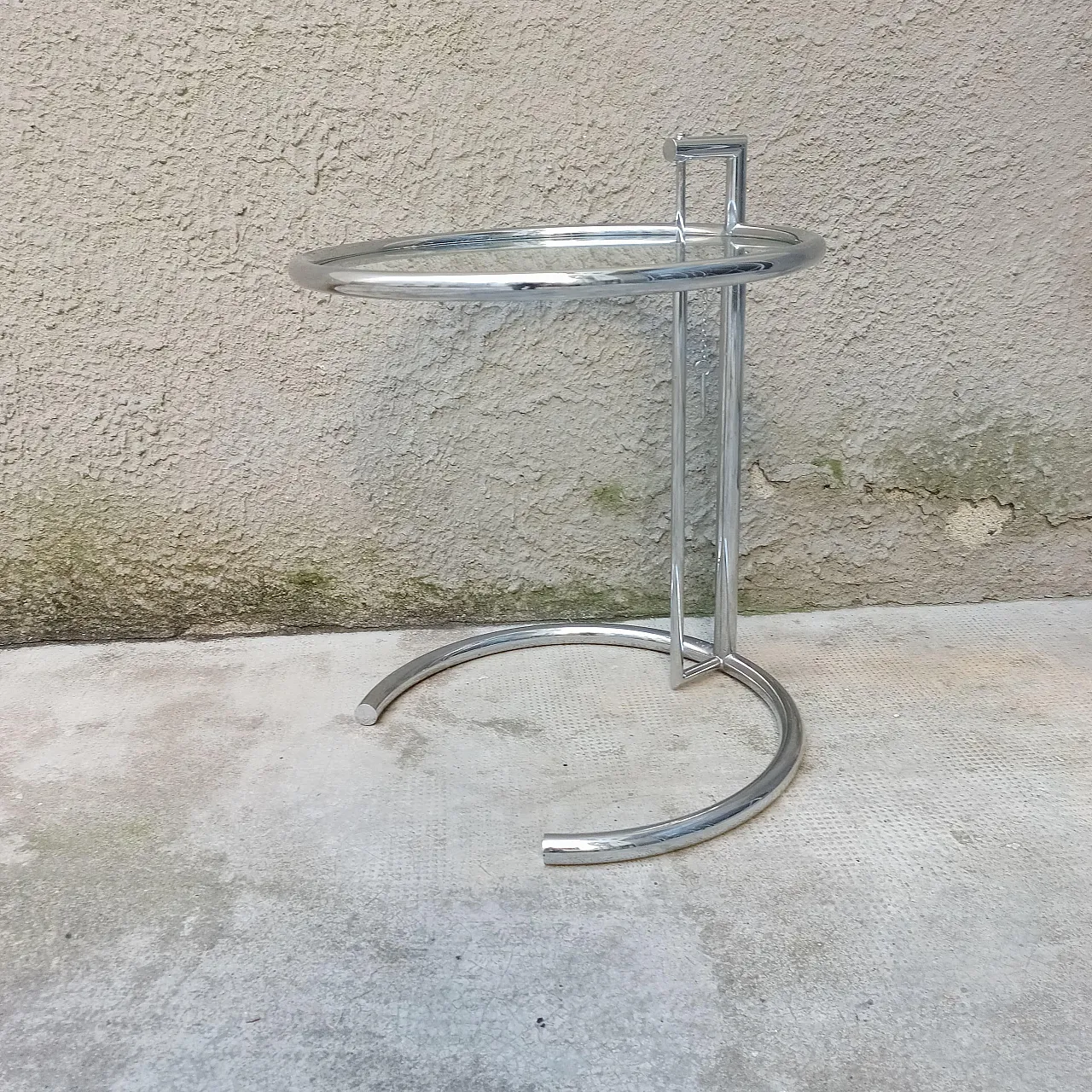 Adjustable side table in the style of Eileen Gray, 1980s 8