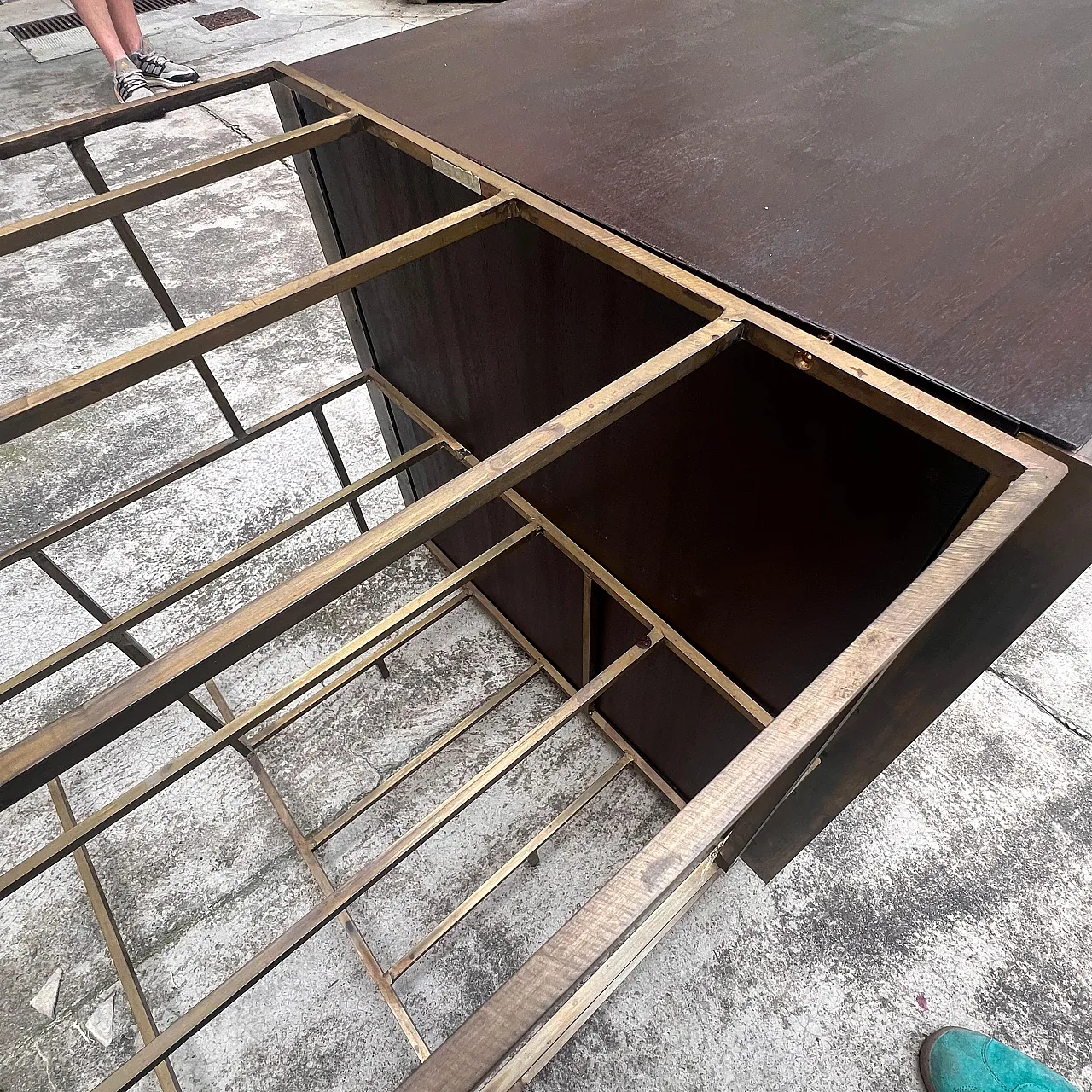 Train corner sculptural sideboard by Alberto Tonni, 1980s 13