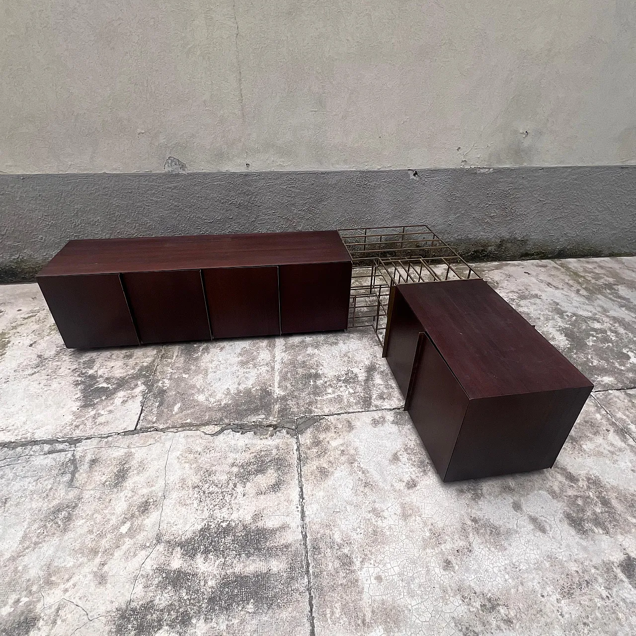 Train corner sculptural sideboard by Alberto Tonni, 1980s 5